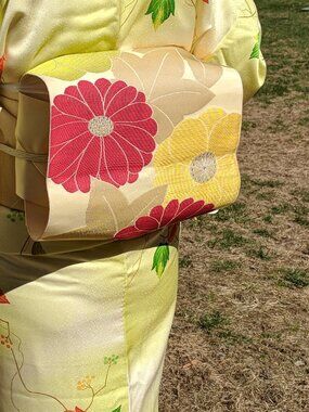 Vintage Silk Kimono Obi Belt 'Nagoya-Obi'